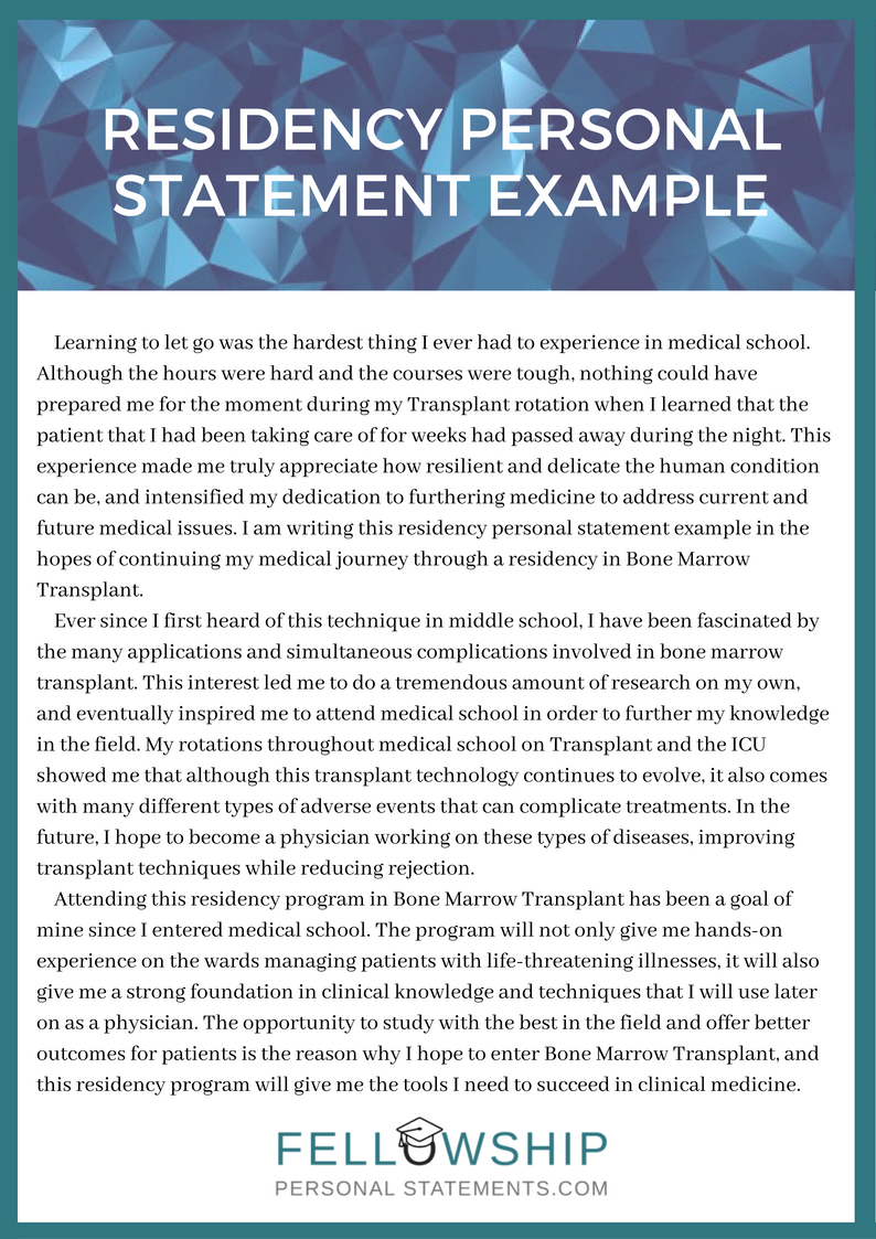 Family Medicine Residency Personal Statement